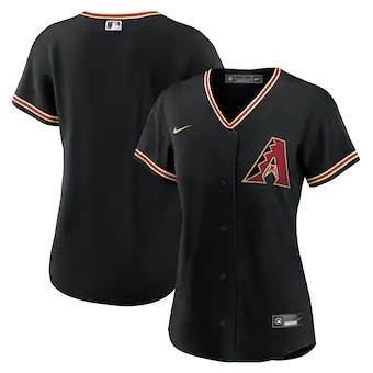 womens nike black arizona diamondbacks alternate replica te